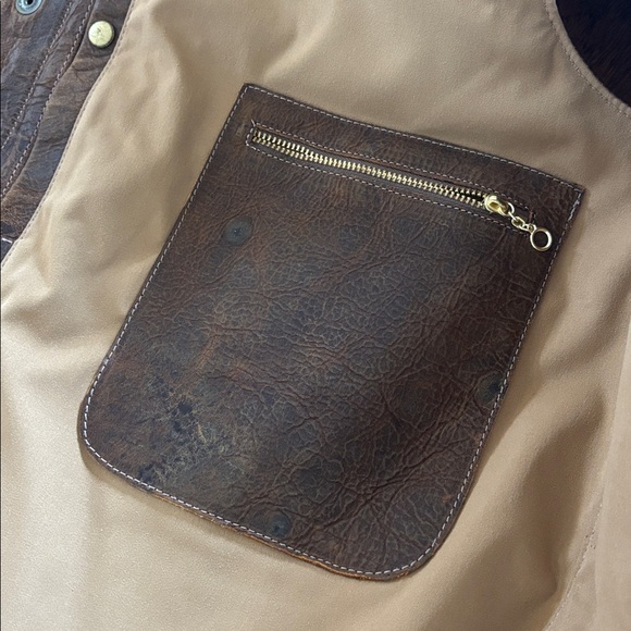 Coronado Leather vest. Genuine American Bison leather. Excellent size  50X XL - Picture 4 of 15